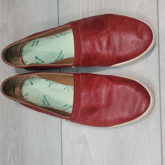 Frye Womens Melanie  Leather Burn red  Comfort Loafer Flats shoes sz 8M - Picture 4 of 15